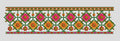 Multi Color Geometric Floral Border Embroidery Design