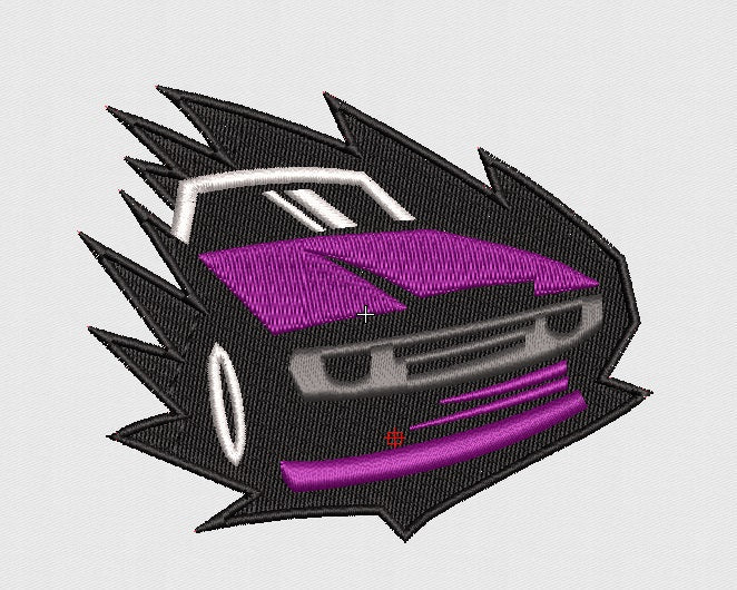 Car Embroidery Design