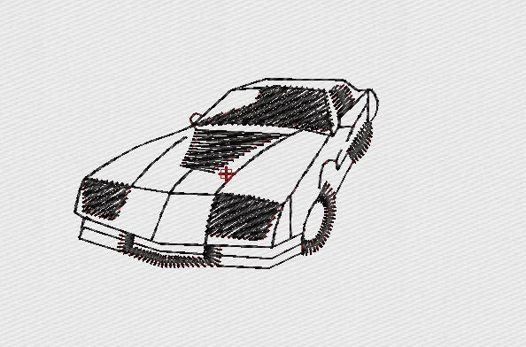 Car Embroidery Design