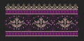 Floral Jacquard Woven Magnata Embroidery Design