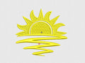 Sun Embroidery Design