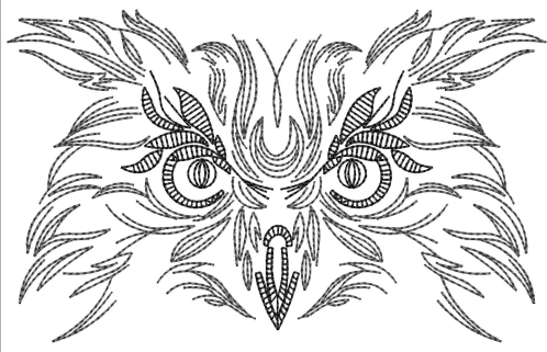 Owl Embroidery Design