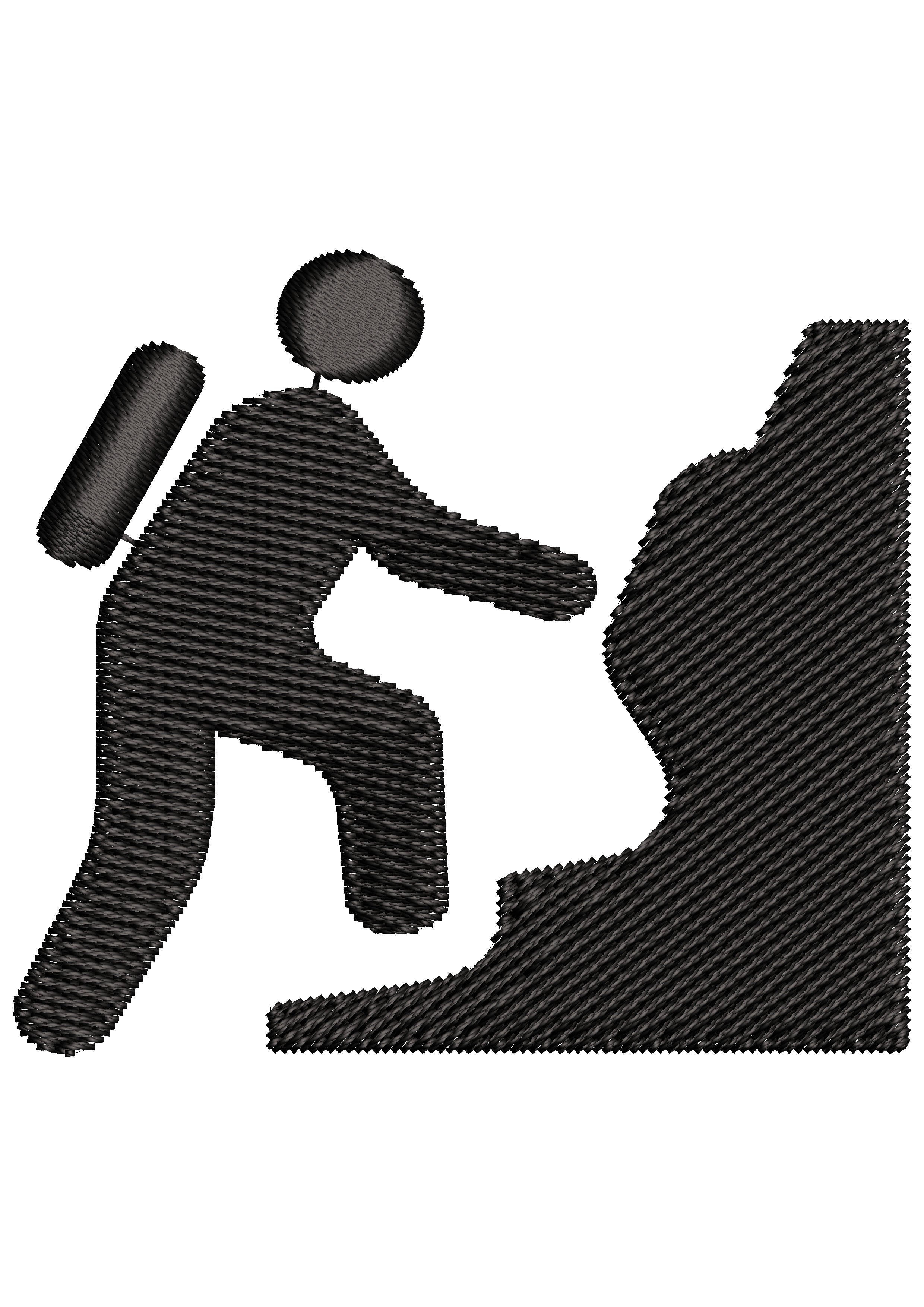 Handle Care Embroidery Design