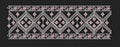 Floral Border Pink & White Embroidery Design