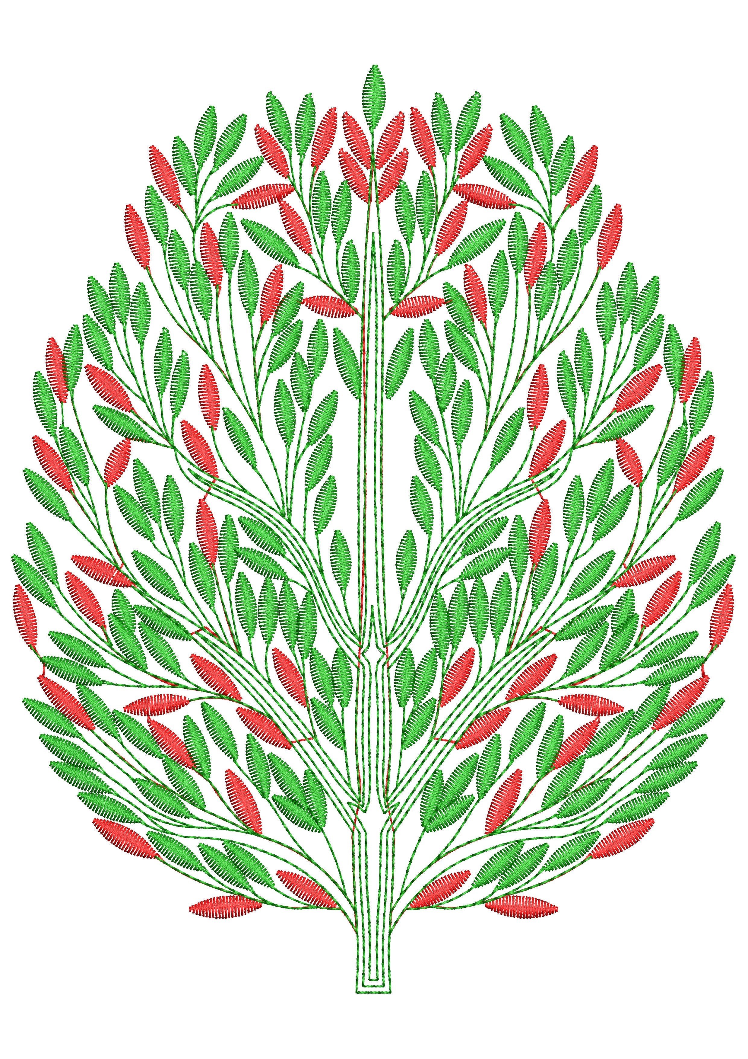 Plant Embroidery Design