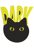 Black Cat Embroidery Design