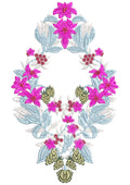 Phool Frame Embroidery Design