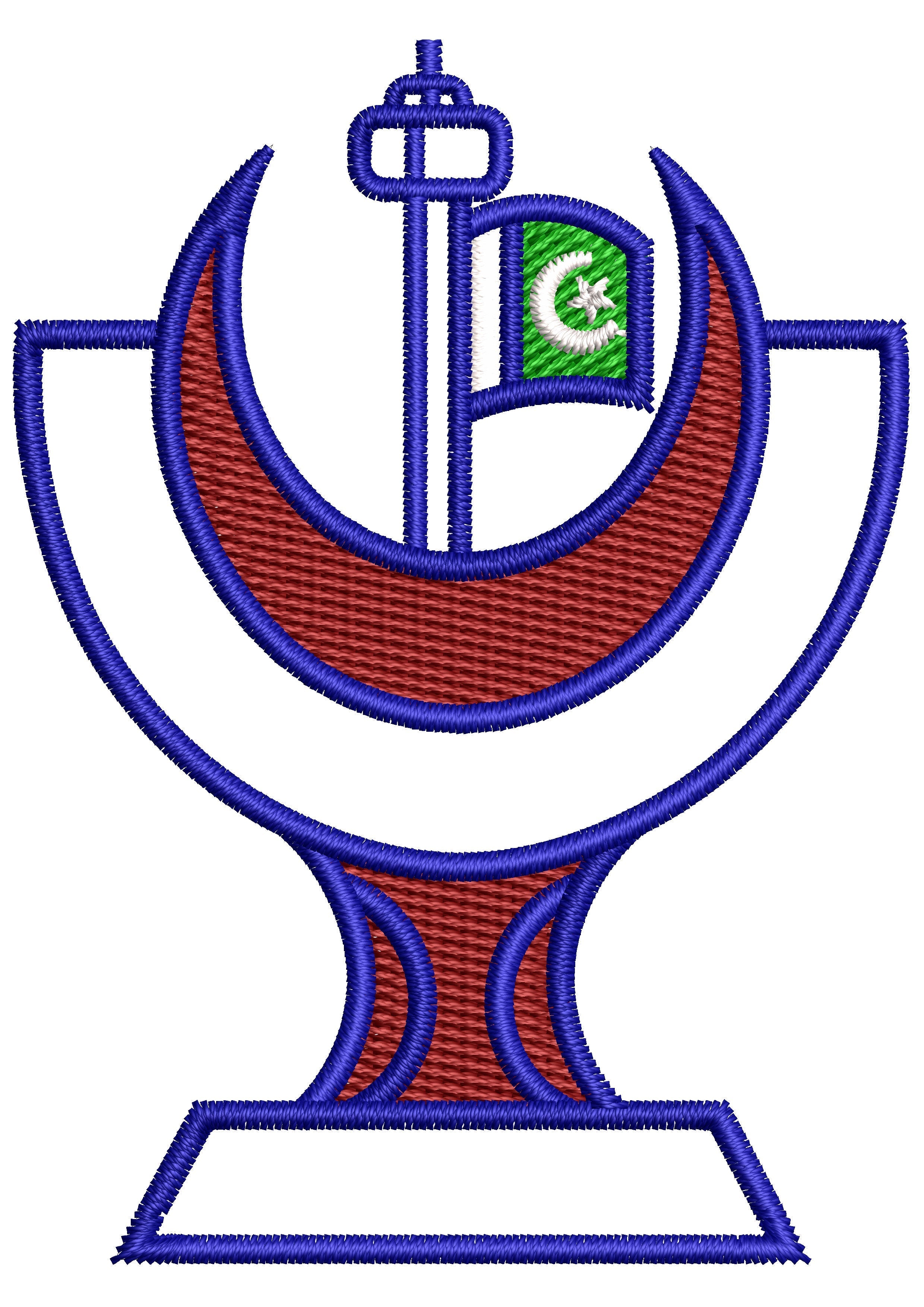 Pak Trophy Embroidery Design