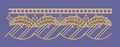 Leafy Scalloped Trellis Border Embroidery Design