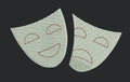 Theater Masks Embroidery Design