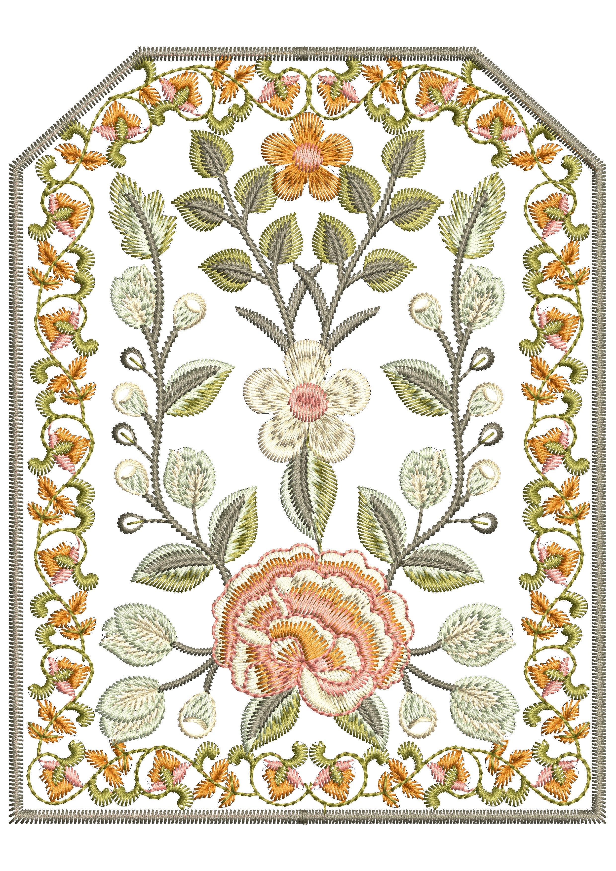 Frame Art Embroidery Design