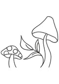 Mushrooms Embroidery Design