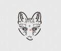 Fox Embroidery Design