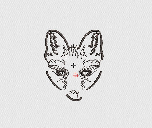 Fox Embroidery Design