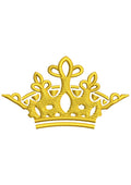 Prince Crown Embroidery Design