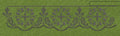 Floral Jacquard Woven Green & Gray Embroidery Design