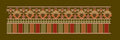 Floral Banded Geometric Border Embroidery Design