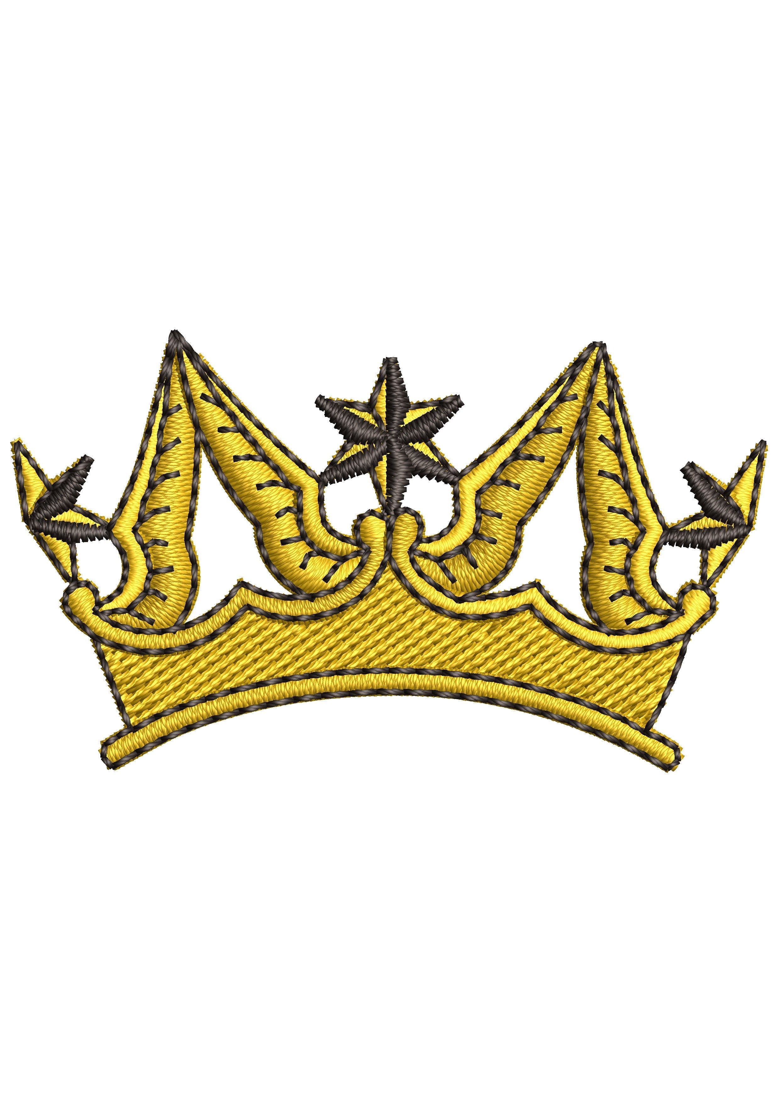 Crown End Embroidery Design