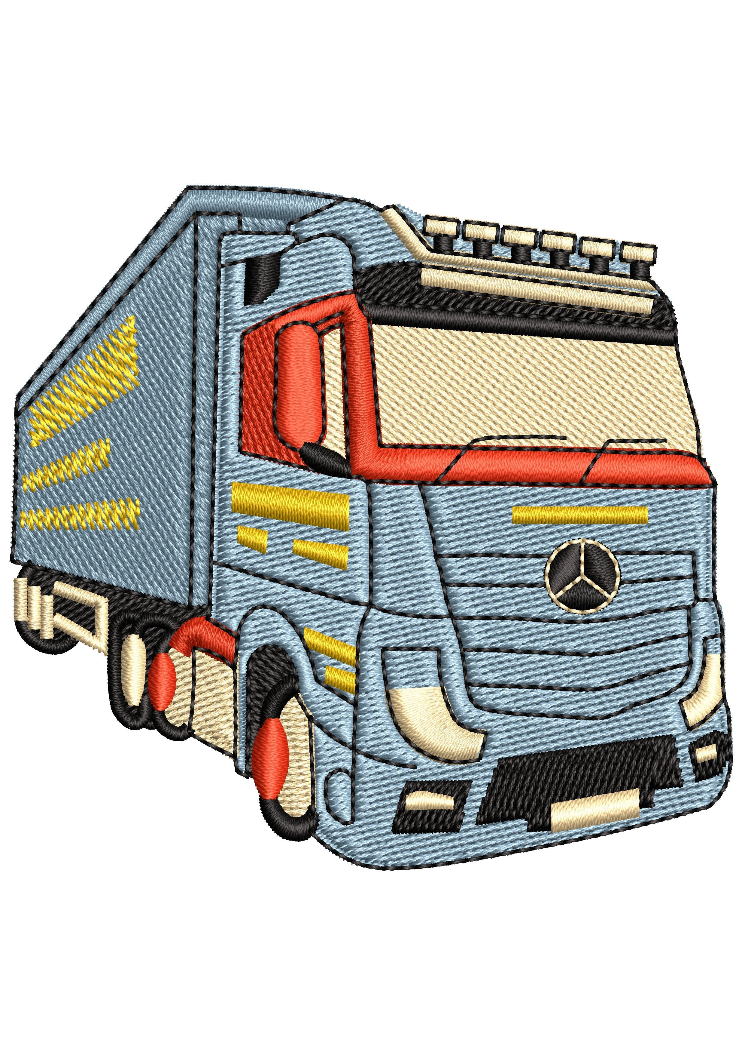 Truck Embroidery Design