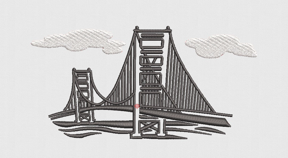 Bridge Embroidery Design