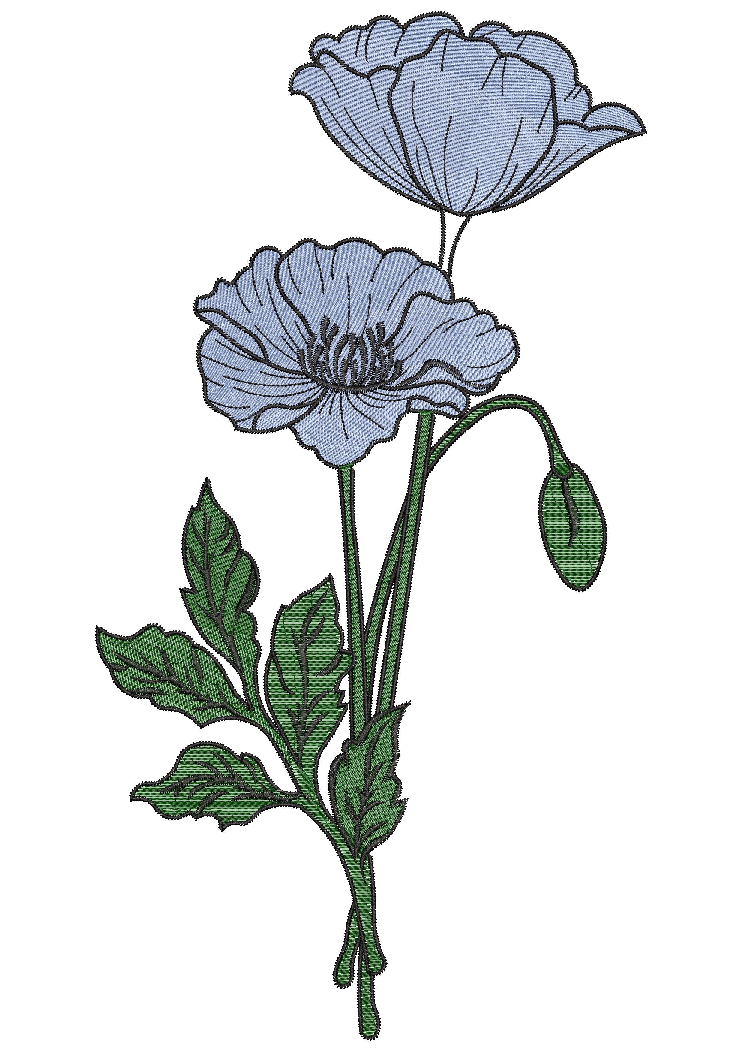 Flower Beauty Embroidery Design