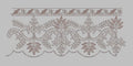 Delicate Leafy Scalloped Border Embroidery Design
