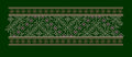 Interlocking Diamond Star Mosaic Panel Embroidery Design