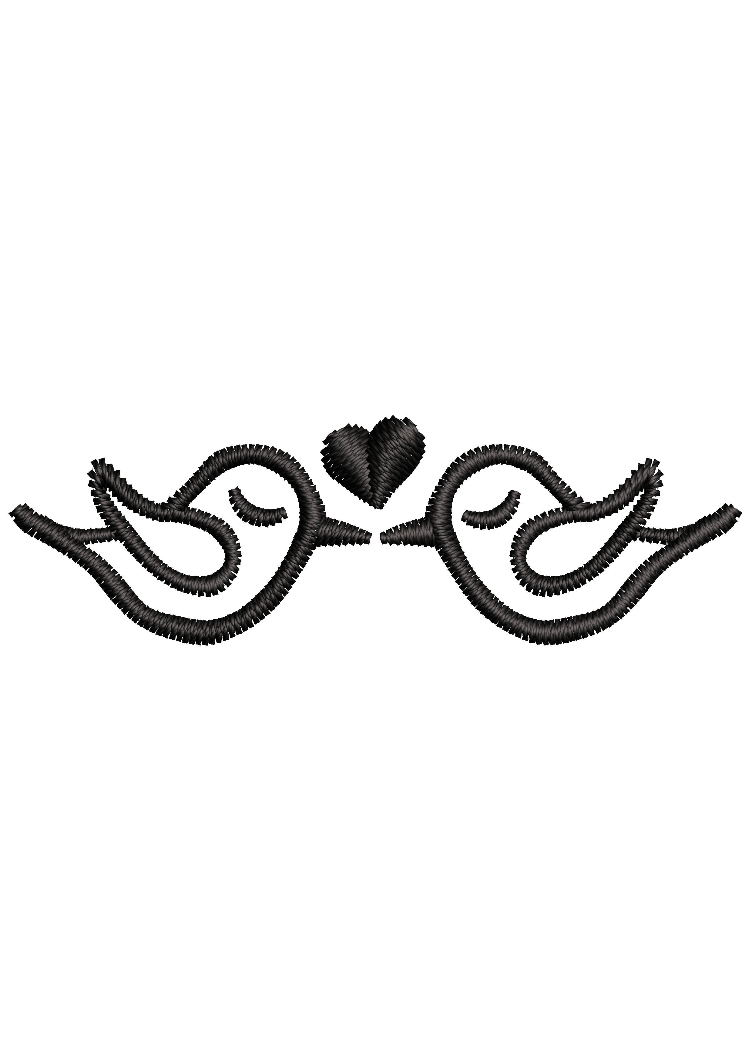 Love Birds Embroidery Design