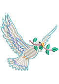 Bird Of Peace Embroidery Design