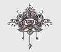 Eye Embroidery Design