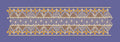 Triangular Weave Geometric Pattern Border Embroidery Design