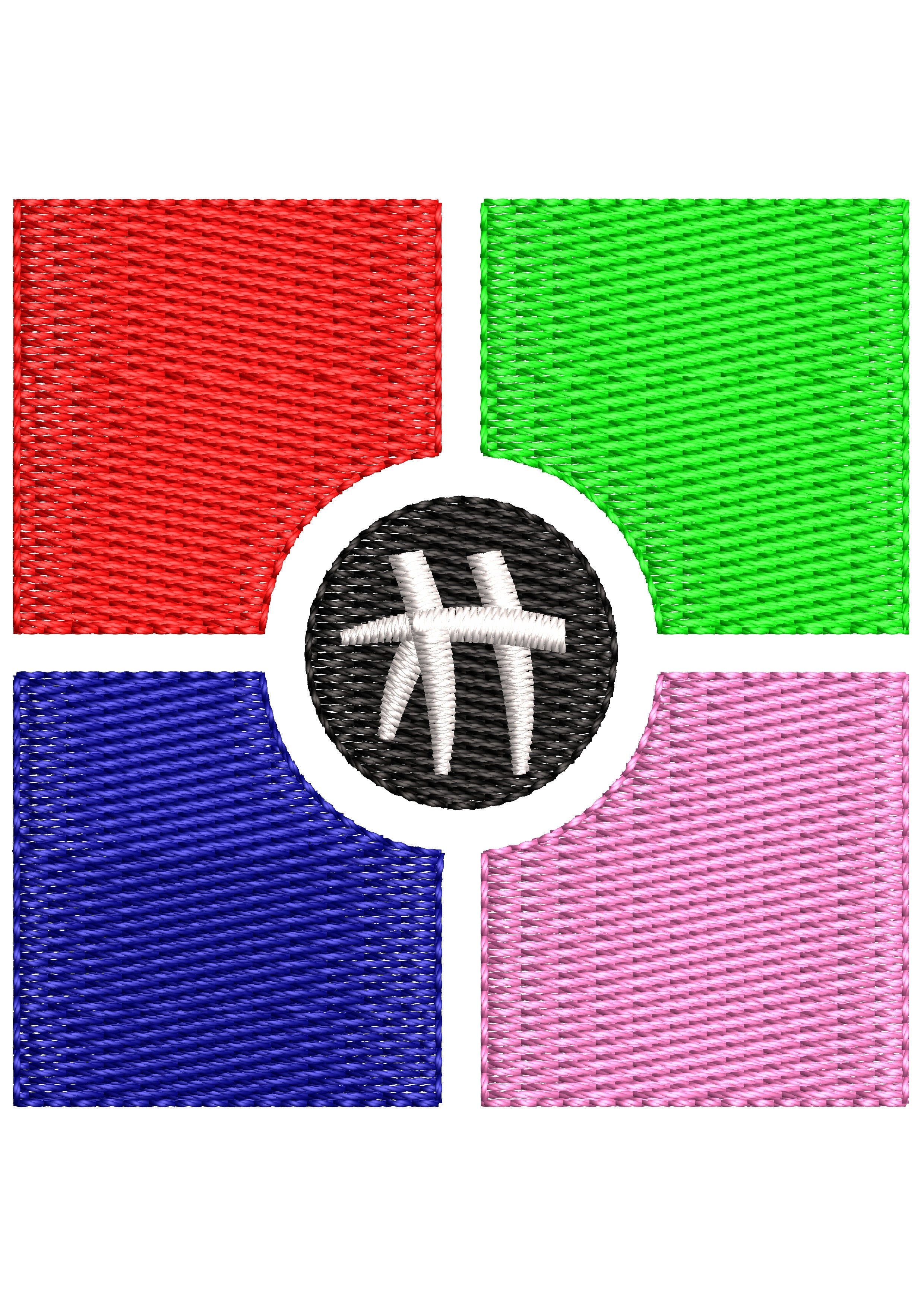 Multi Center Embroidery Design
