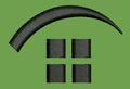 Curved Roof Embroidery Design