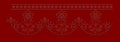 Diamond Track and Festoon Blossom Embroidery Design