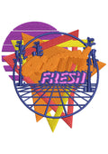 Net Rainbow Embroidery Design