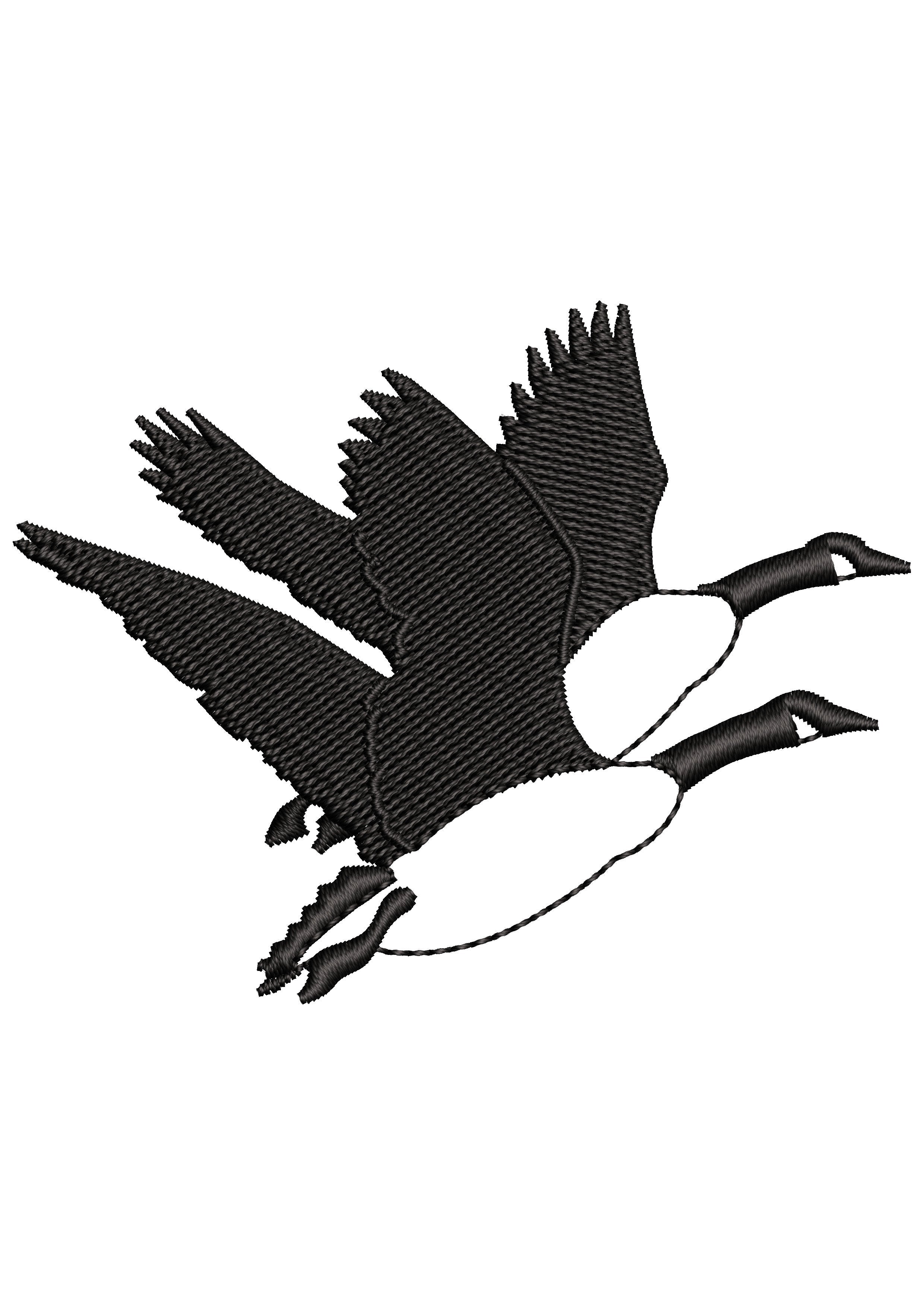 Ducks Flying Embroidery Design