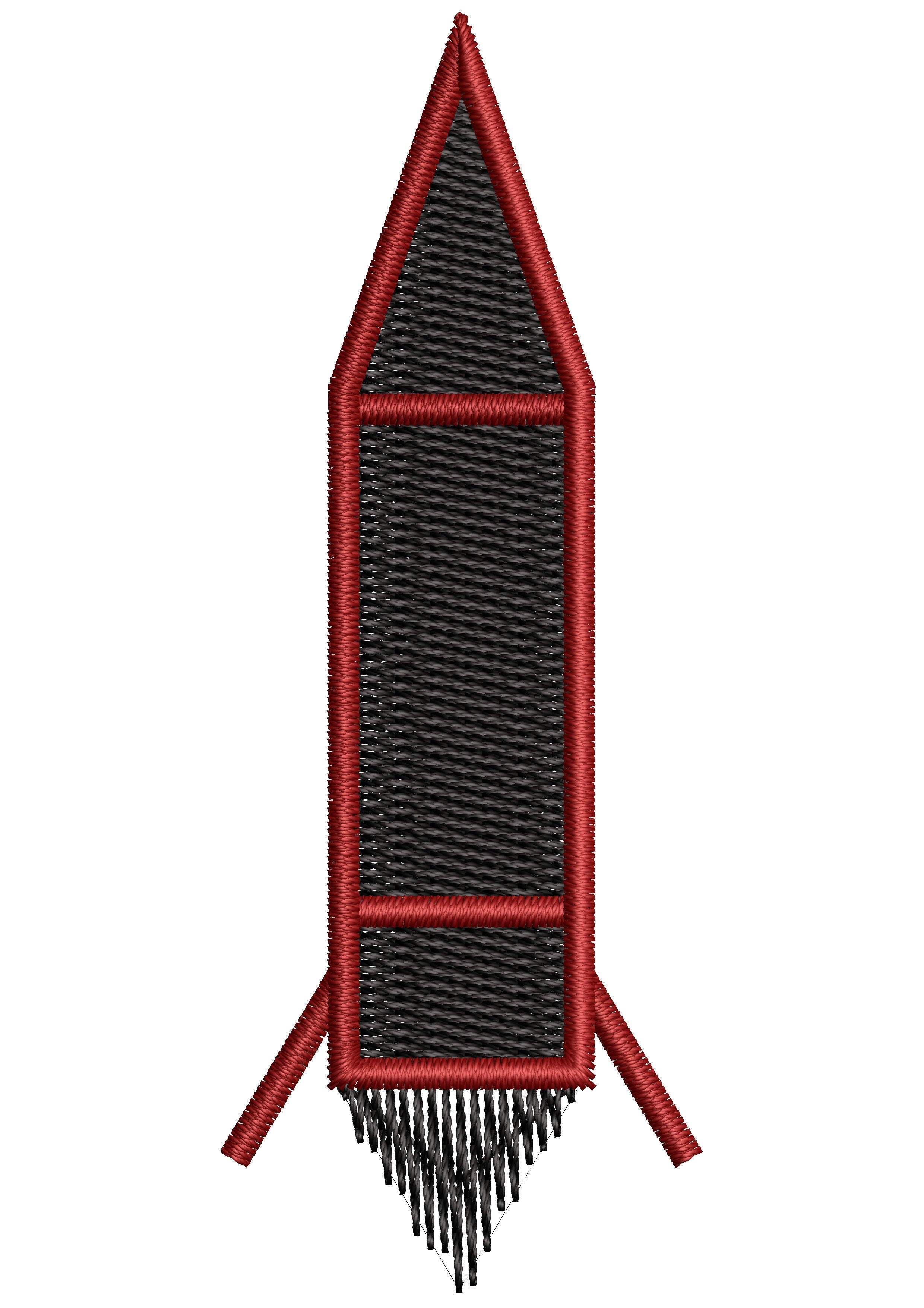 Missile Embroidery Design