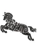 Horse Running Embroidery Design