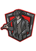 Golf Man Embroidery Design
