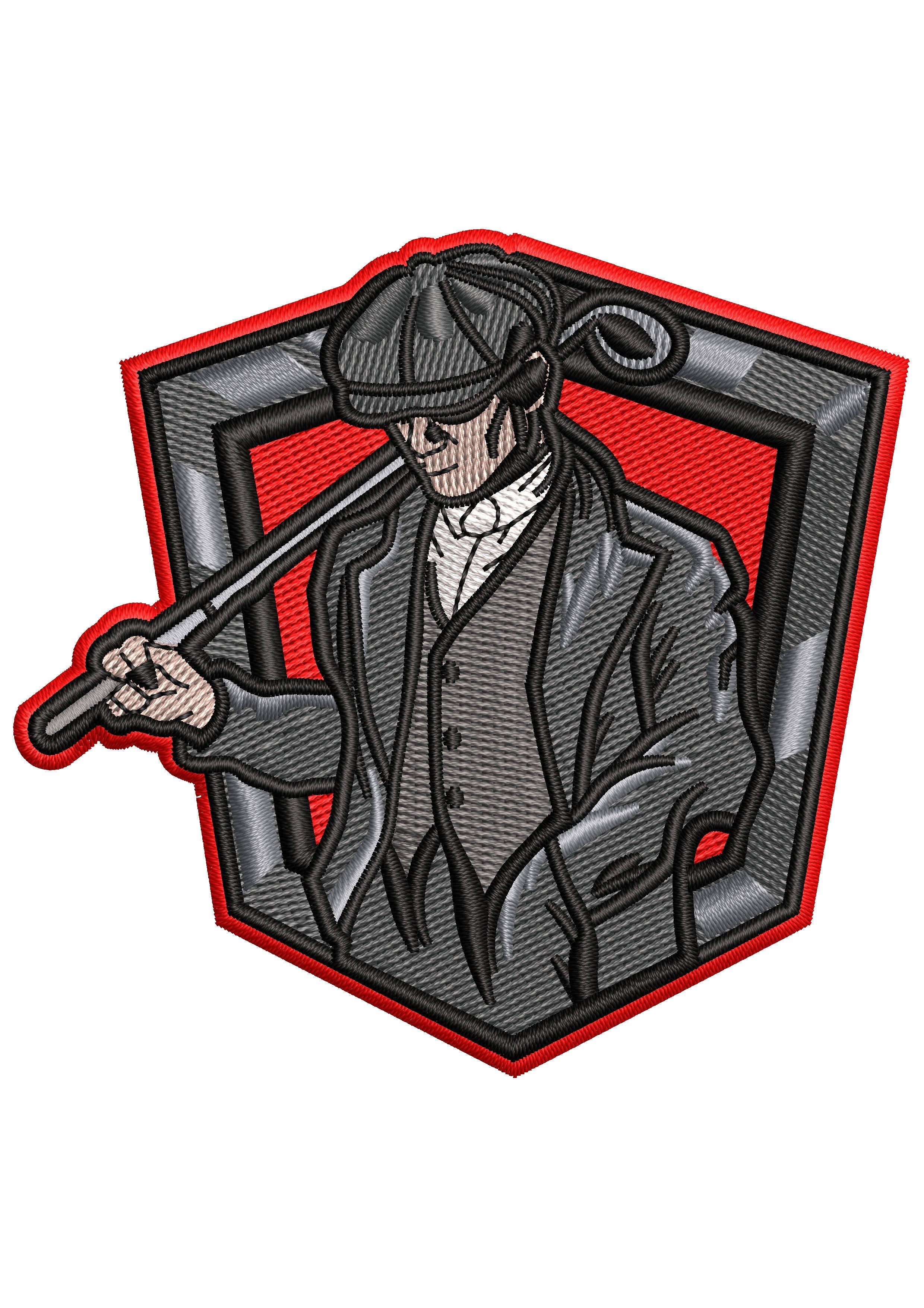 Golf Man Embroidery Design