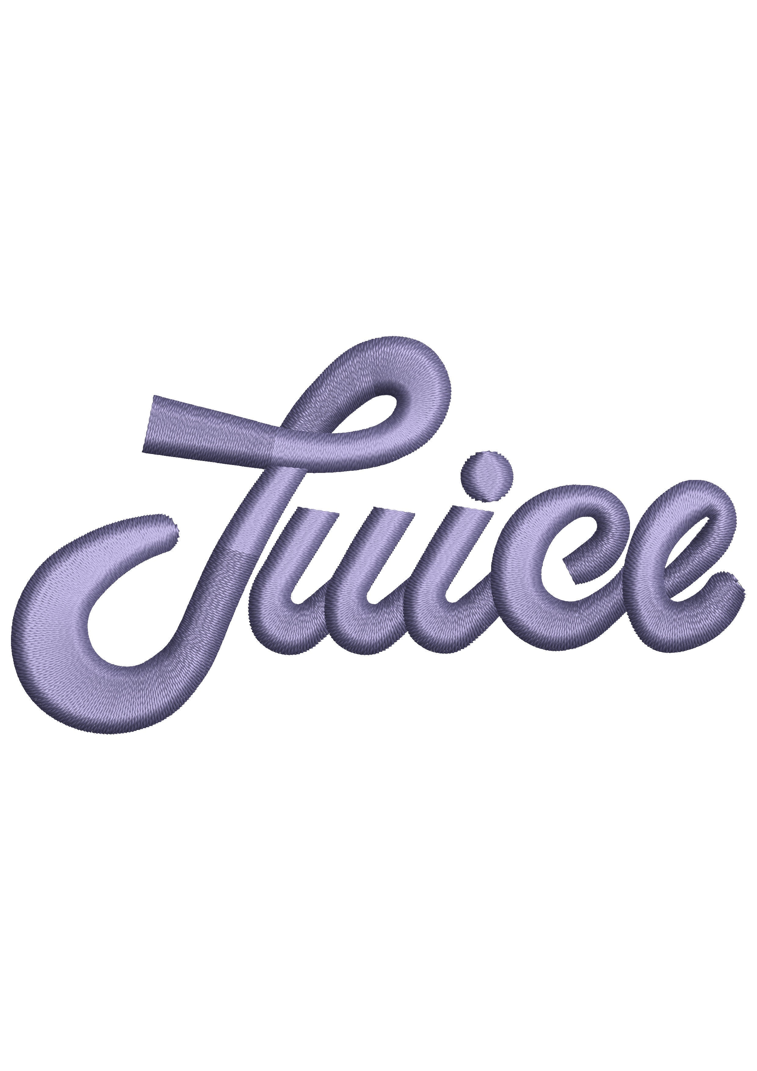 Juice Embroidery Design