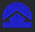 Neon Apex Crescent Embroidery Design