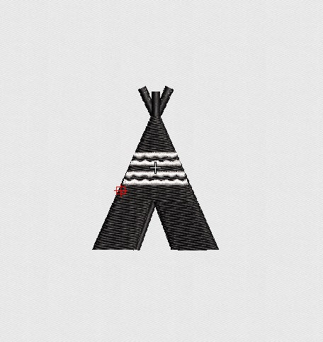 Hut Embroidery Design