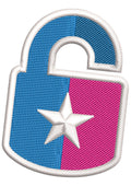 Lock Embroidery Design