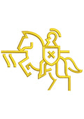 Warrior Rider Embroidery Design