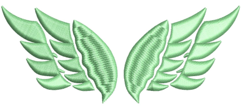 Feathers Embroidery Design