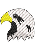 Eagle Head Embroidery Design