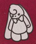 Cute Rabbit Bow Tie Embroidery Design