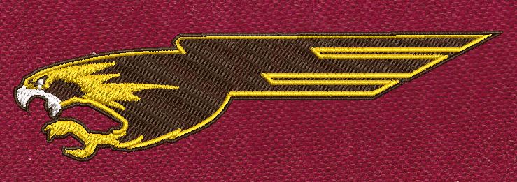 Golden Eagle Embroidery Design