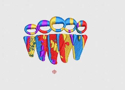 Helmet Embroidery Design
